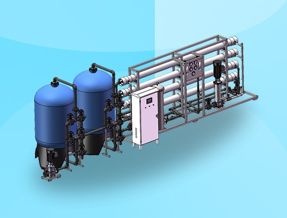    16T/H(每小時(shí)出水16噸)反滲透凈水設備	